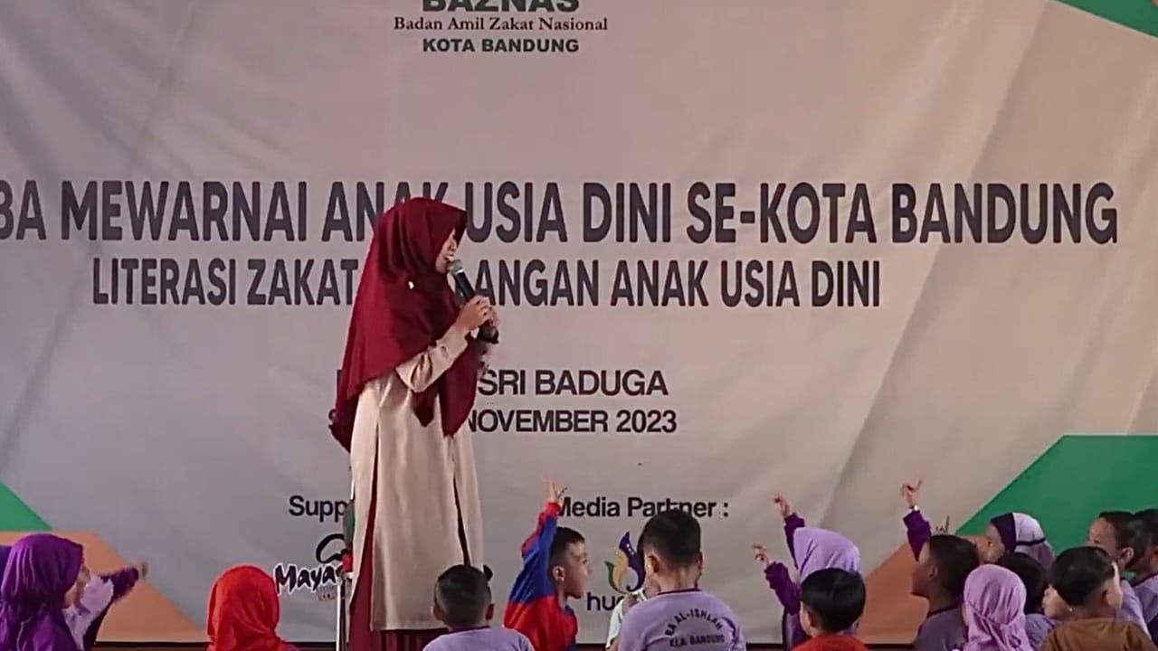 acara Literasi Zakat Dikalangan Anak Usia Dini, Sabtu 11 November 2023.