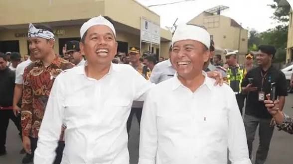 Sekda Jabar Herman Suryatman bersama Gubernur Jabar Dedi Mulyadi berapa waktu yang lalu.
